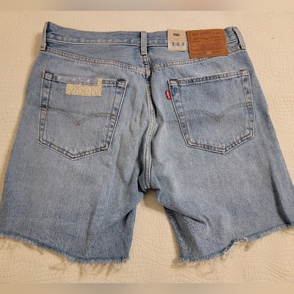 NWT Levi's 501 '93 Patchwork Men's Jean Shorts - Picture 4 of 7